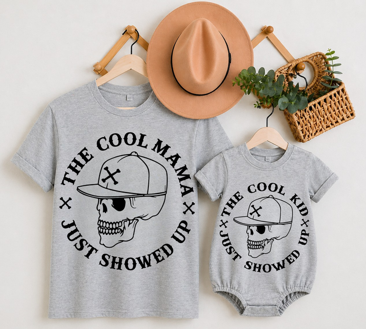 Mama & Mini Matching T-Shirts & Romper - Cool Kid Hippo Boutique