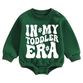 In my toddler era Soft warm fleece Baby Oversized Sweatshirt Romper Hippo Boutique
