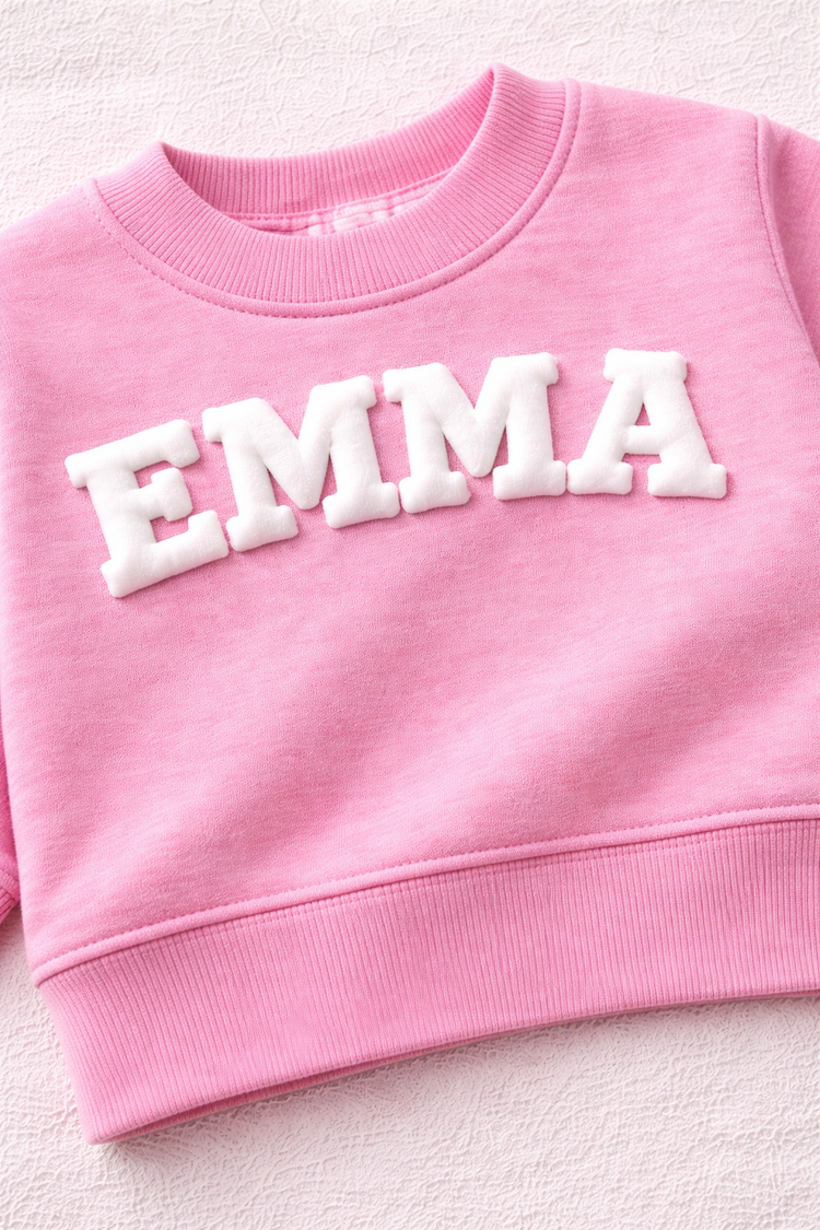 Newborn Baby Outfit Custom Puff Name Hippo Boutique