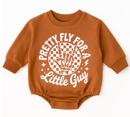 Baby Oversized Romper Sweatshirt - Pretty Fly