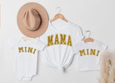 Glitter Mama & Mini Matching T-Shirts & Onesie - White Hippo Boutique