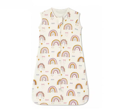 Newborn Baby 100% Organic Cotton Sleep sack - 1 Tog Hippo Boutique