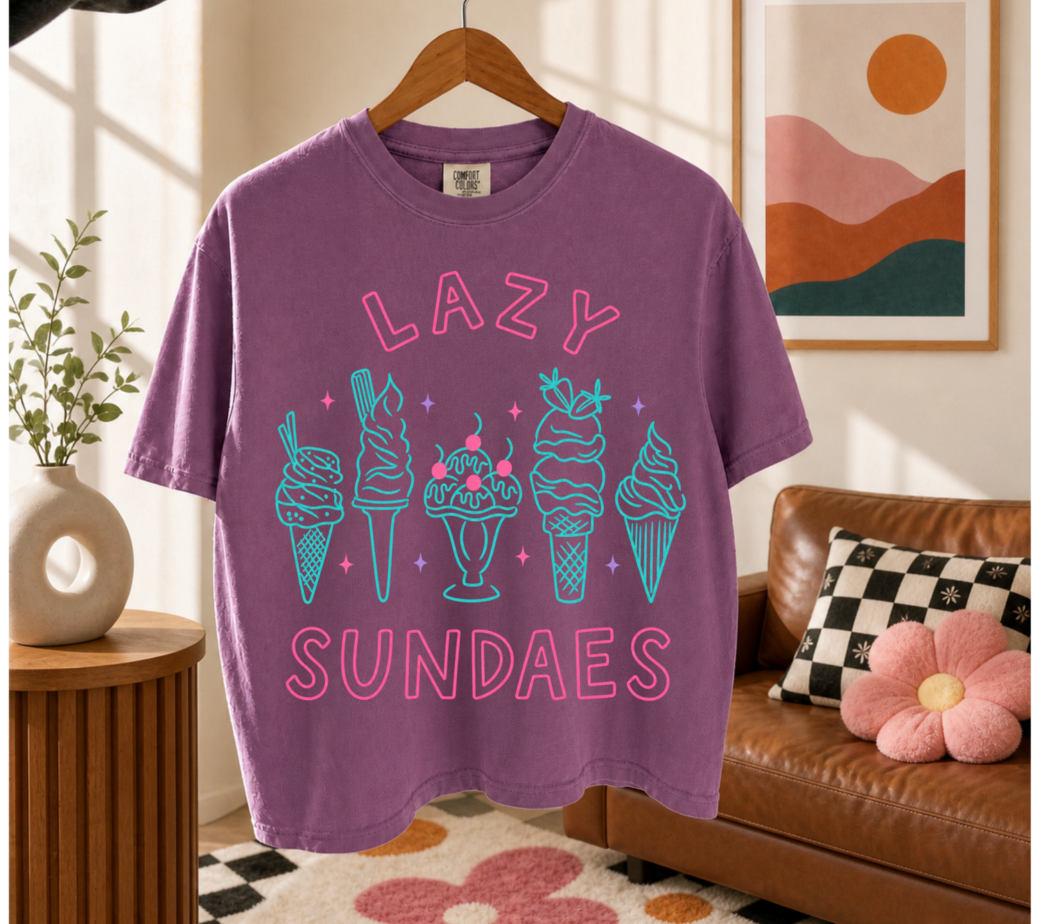 Cropped Top & T-Shirts - Lazy Sundaes Hippo Boutique