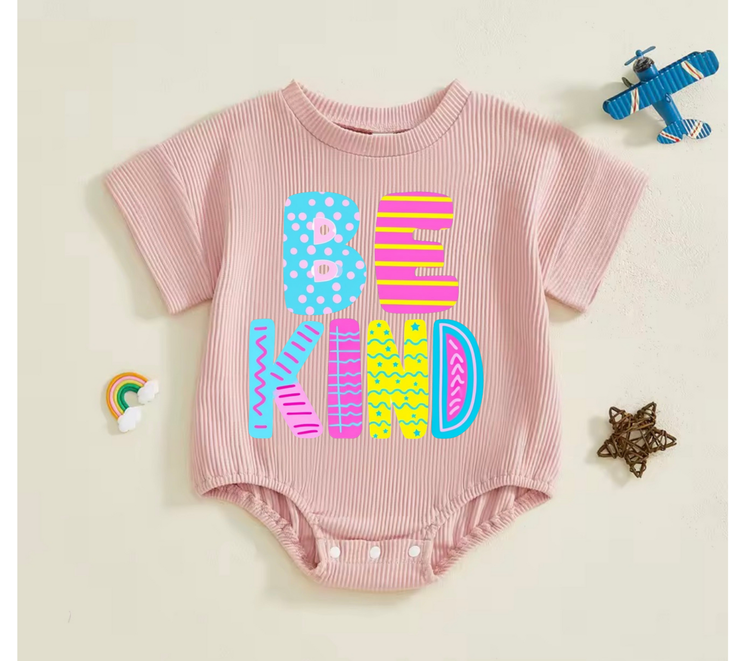 Baby romper tshirt bodysuit - Be Kind Hippo Boutique