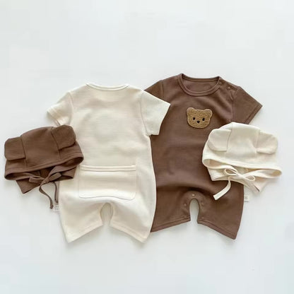 Bear Romper Bodysuit with Hat Hippo Boutique