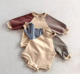 Color Block Oversized Sweatshirt Romper Hippo Boutique