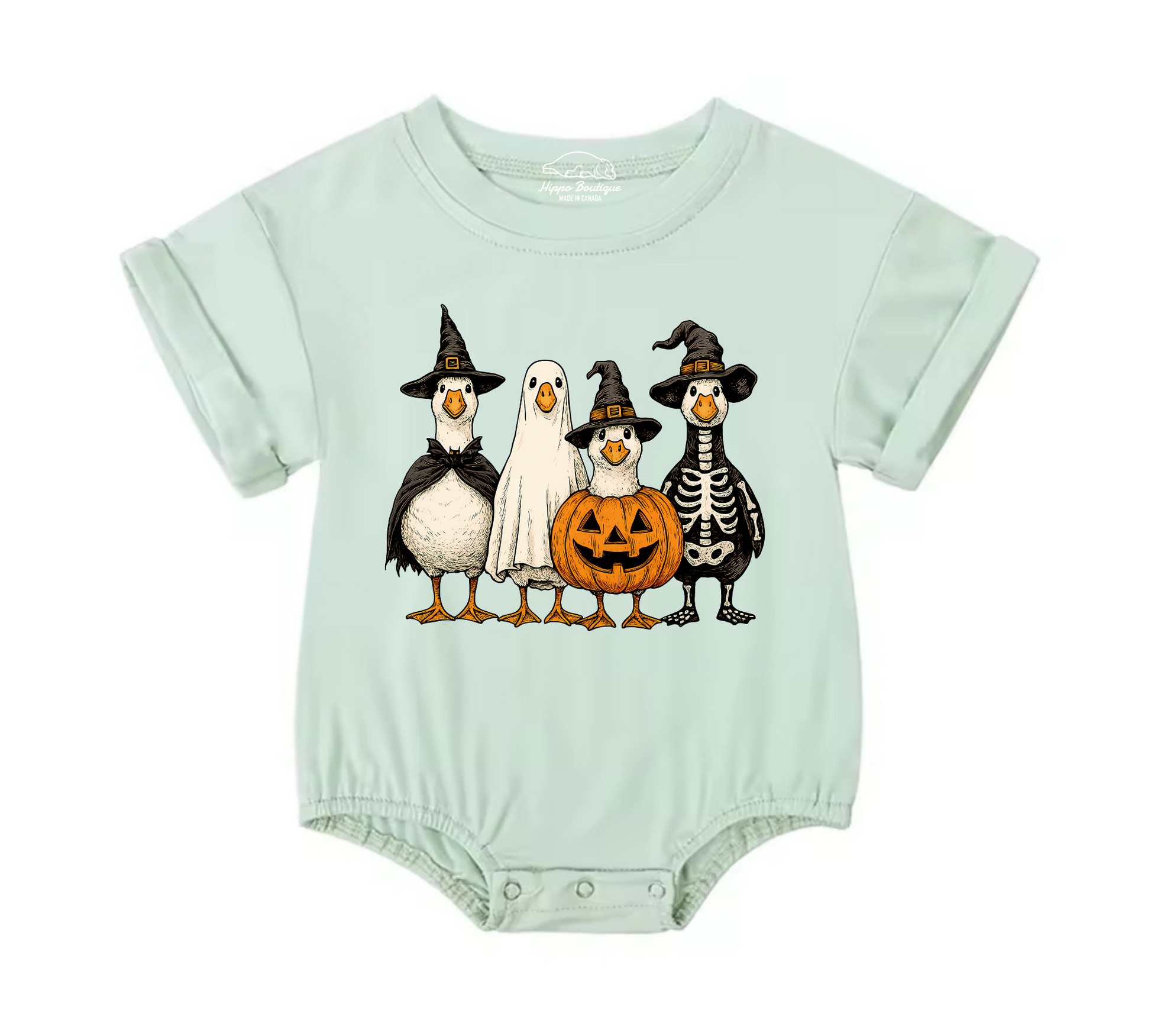 Halloween Duck Baby t-shirt Bubble Romper Hippo Boutique