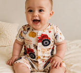 Baby Farm Tractor Rompers Hippo Boutique