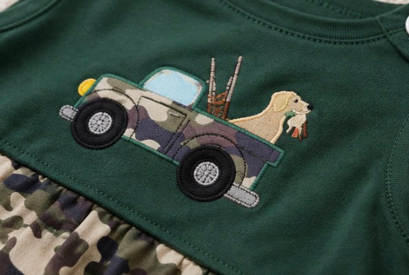 Baby Girl Camo Hunting Rompers Hippo Boutique