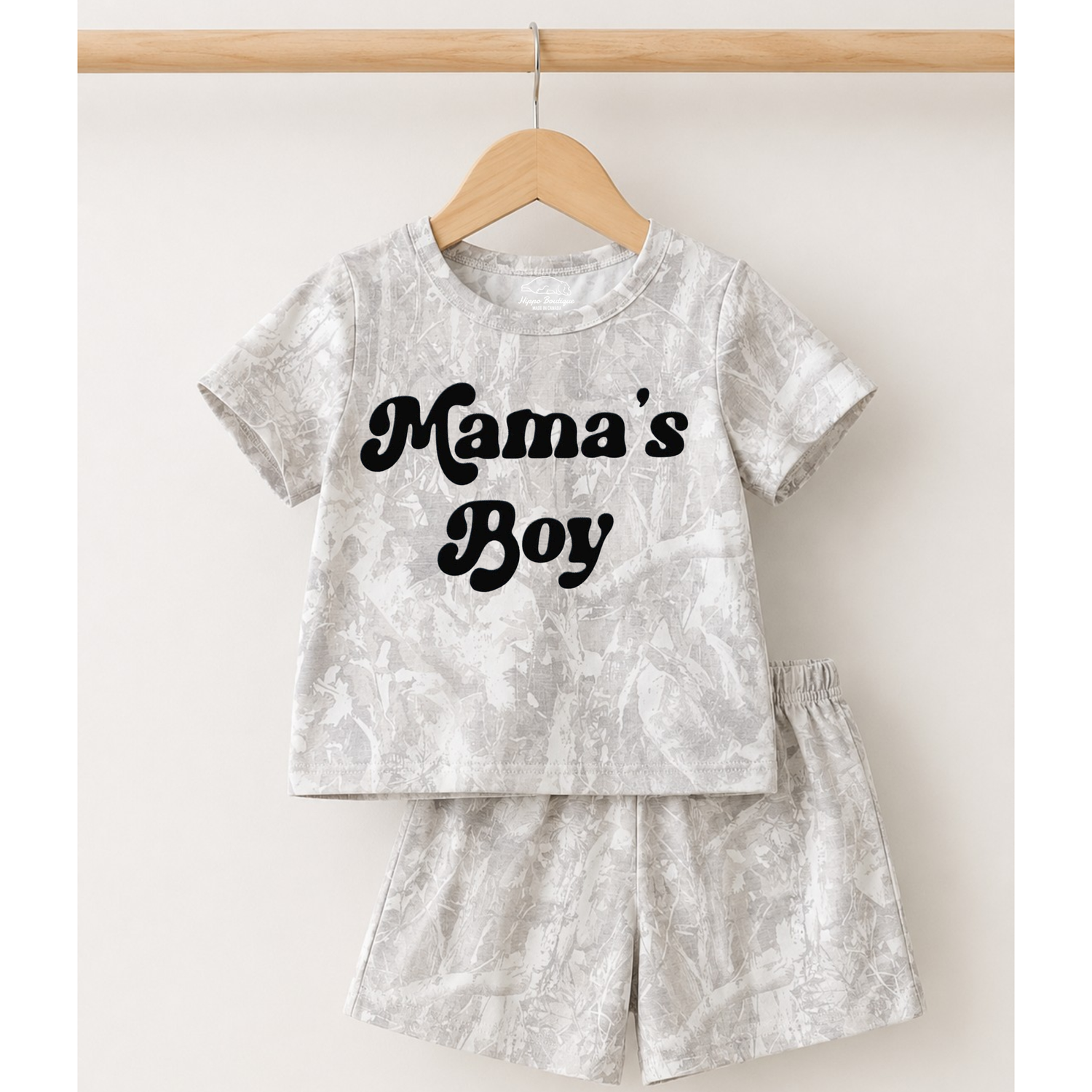 Baby & Toddler Camo Outfit - Mamas Boy Hippo Boutique
