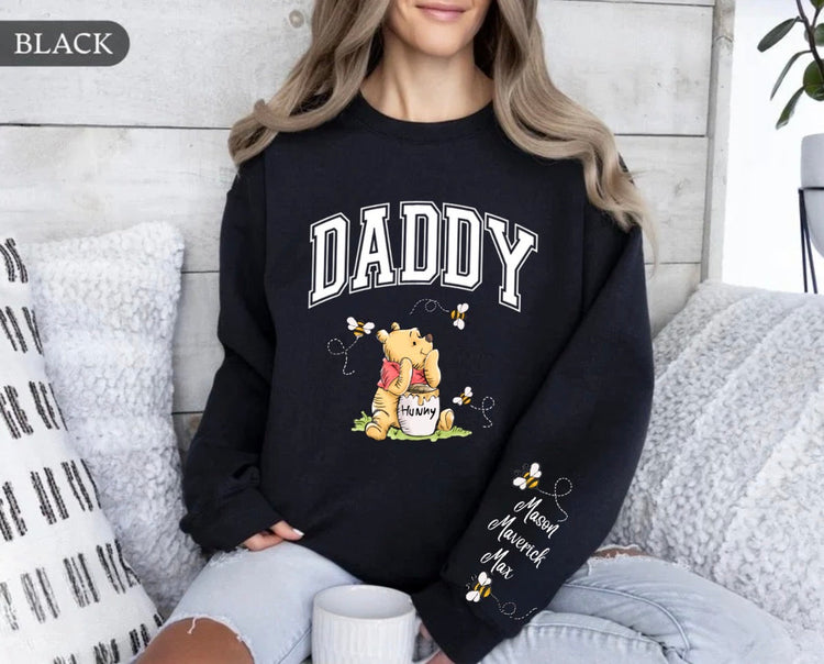 Custom Mama Bear Sweatshirt with children’s name on sleeve Hippo Boutique