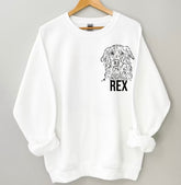 Dog Portrait Sweatshirt Hippo Boutique