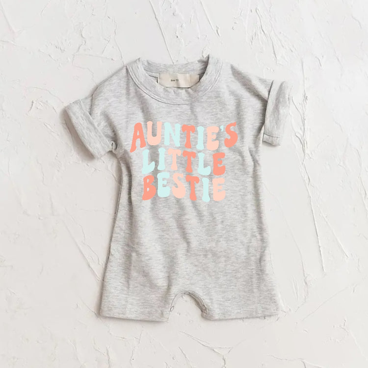 Auntie’s Little Bestie romper bodysuit Hippo Boutique