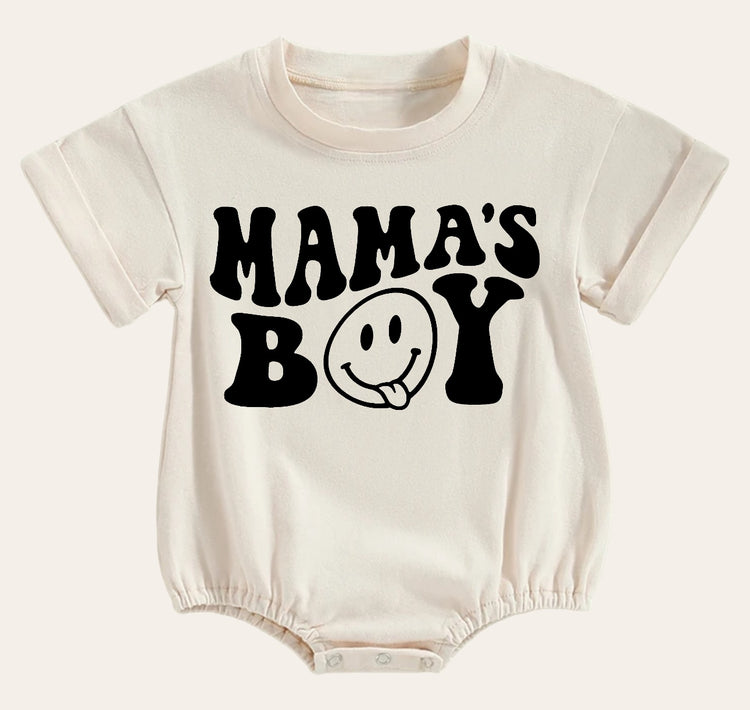 Mamas boy Baby & toddler t-shirt bubble Romper Hippo Boutique