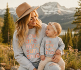 Mama & Mini Matching Sweatshirts - You are my sunshine Hippo Boutique