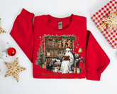 Reading Ghost Christmas Sweatshirts Hippo Boutique