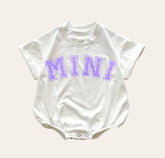 Glitter Mini Baby t-shirt Bubble Romper Hippo Boutique