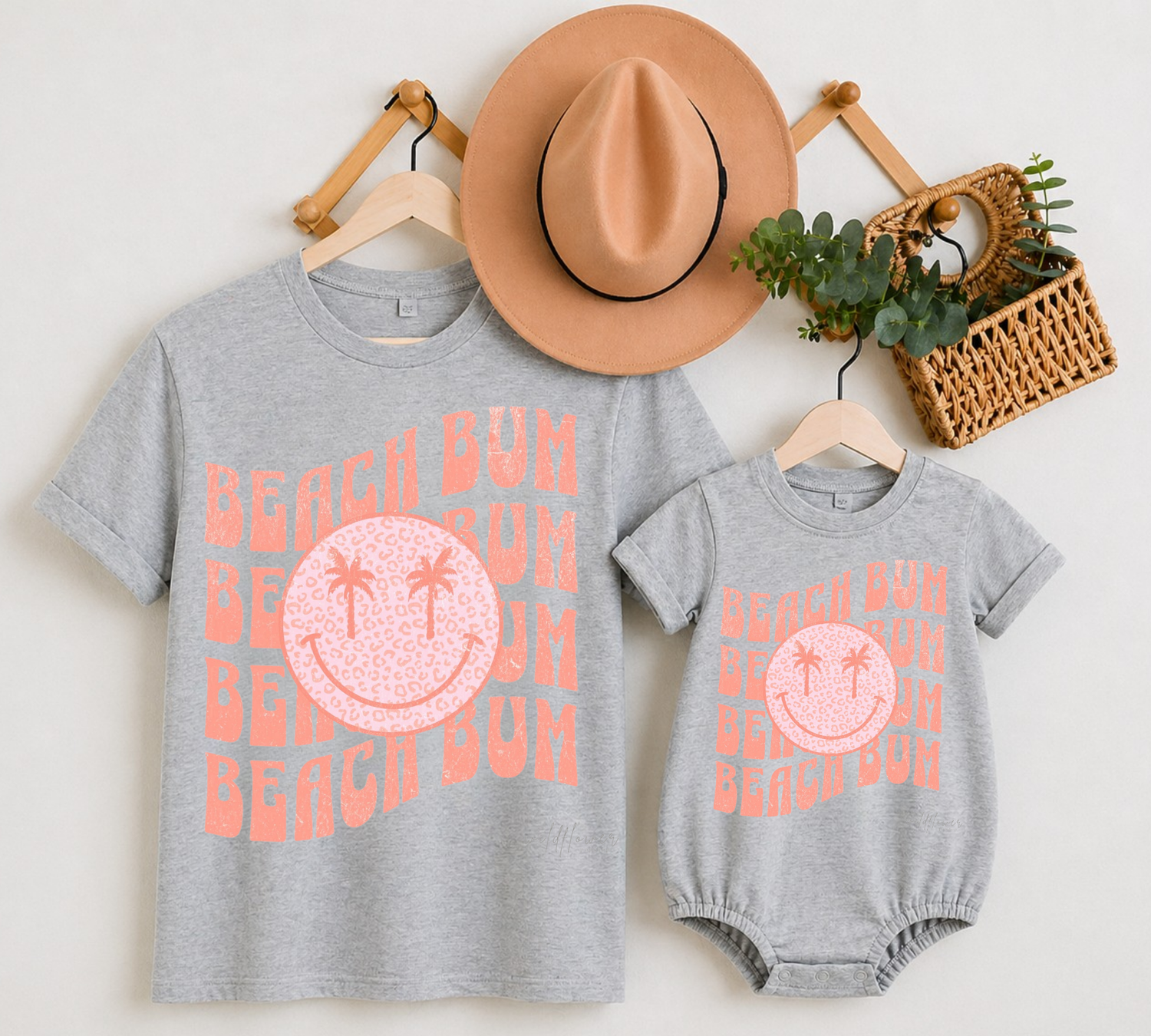 Mama & Mini Matching T-Shirts & Romper - Beach Bum Hippo Boutique