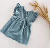 Baby Sleeveless Cotton Ruffled Dress Hippo Boutique