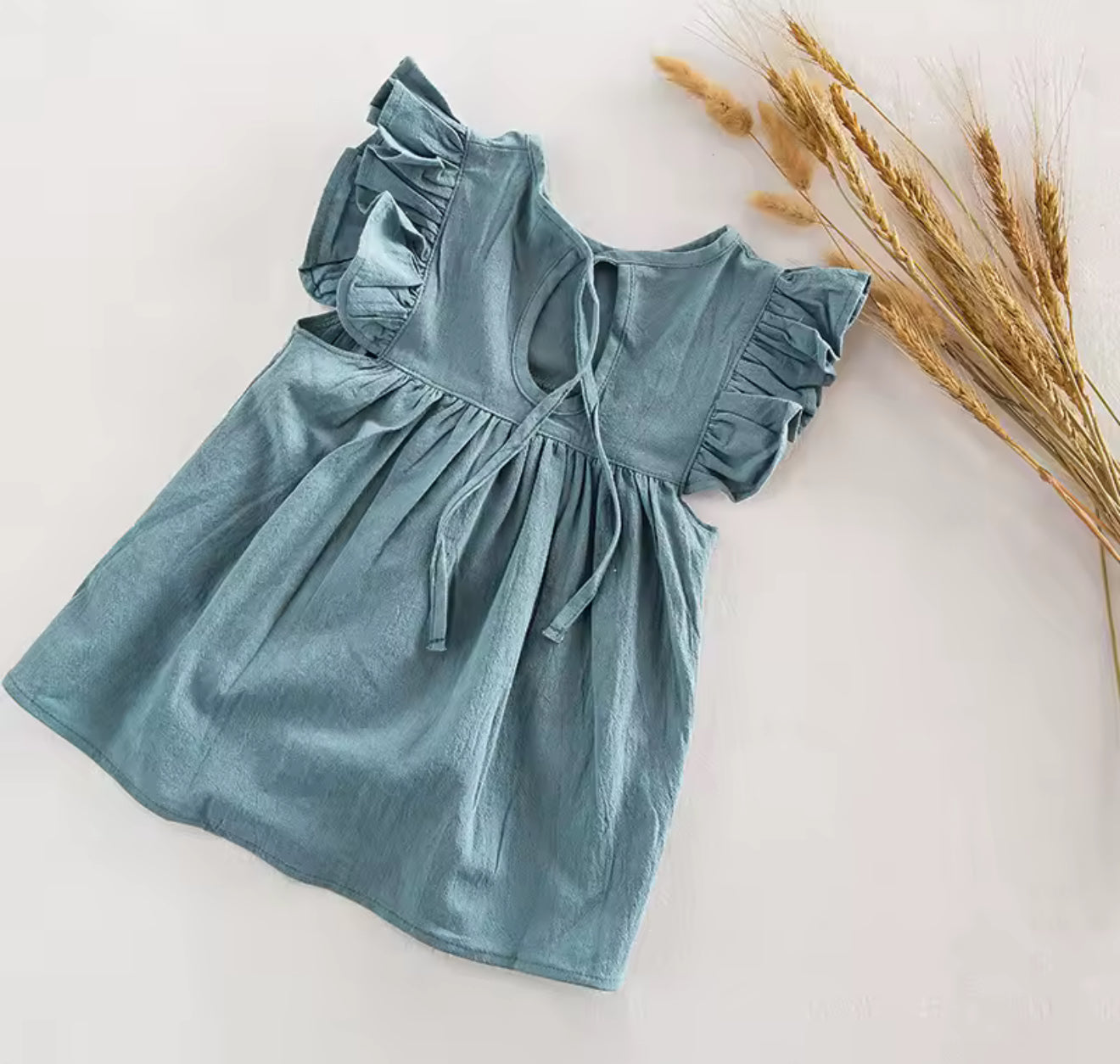 Baby Sleeveless Cotton Ruffled Dress Hippo Boutique