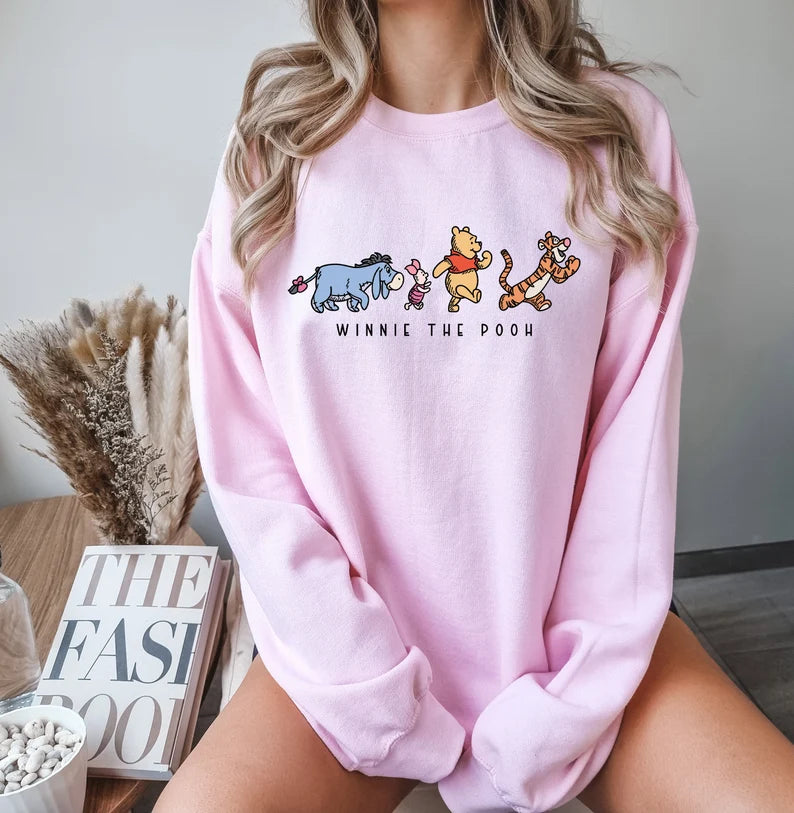 Pooh Crewneck Sweatshirts Hippo Boutique