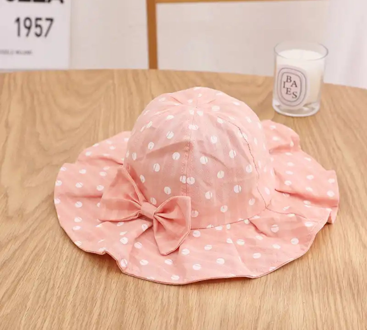 Polka Dot Bow Sun Hats Hippo Boutique