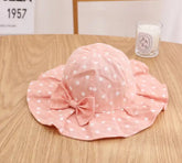 Polka Dot Bow Sun Hats Hippo Boutique