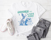 Books and Cats Women’s T-Shirts Hippo Boutique