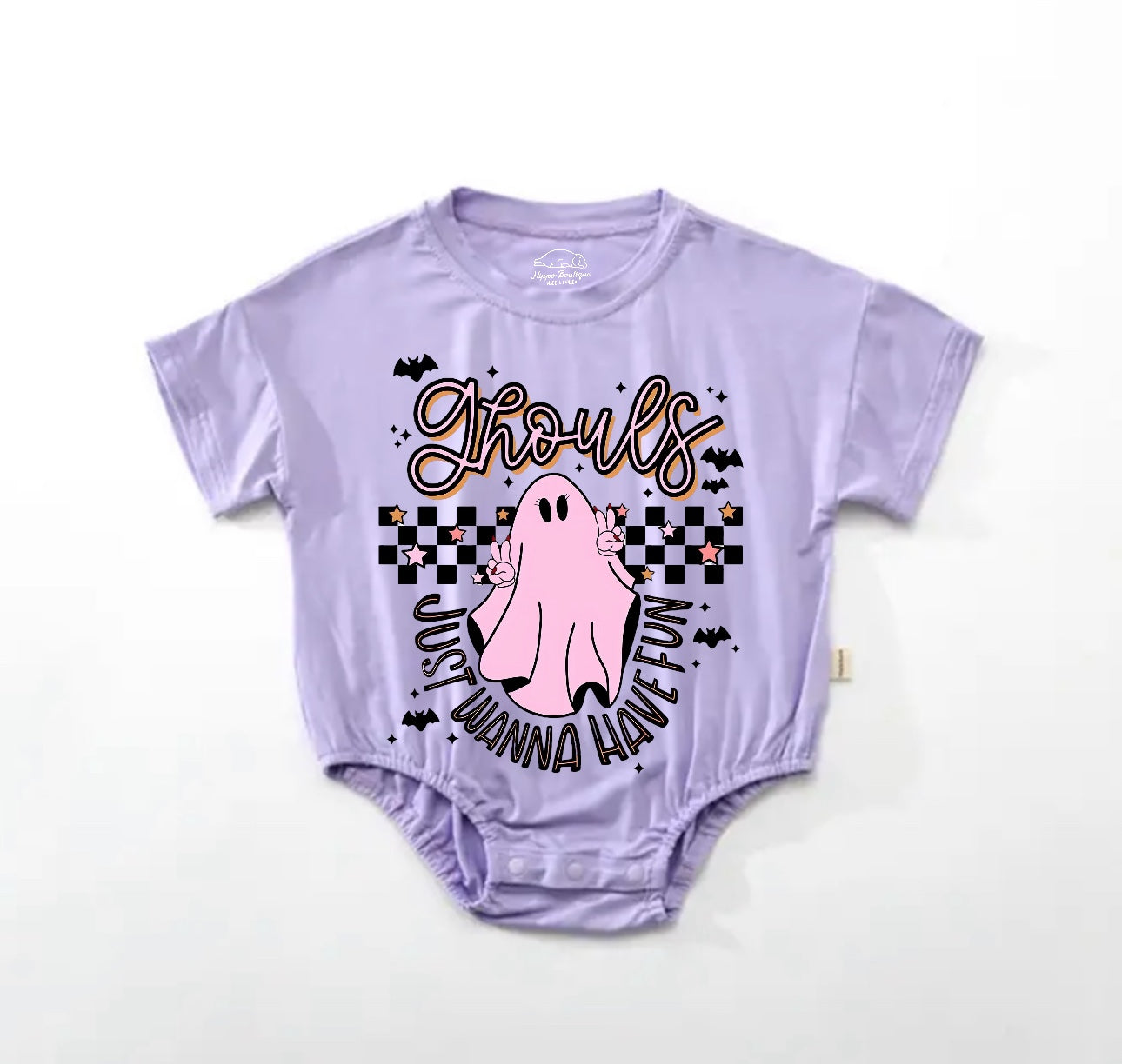 Baby Halloween t-shirt Bubble Romper - Ghouls Just wanna have Fun Hippo Boutique