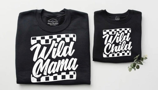 Mama & Mini Matching Sweatshirts - Wild Child Hippo Boutique