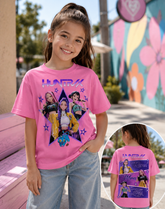 Girls KPop Demon Hunters HUNTR/X Graphic T-Shirt Hippo Boutique