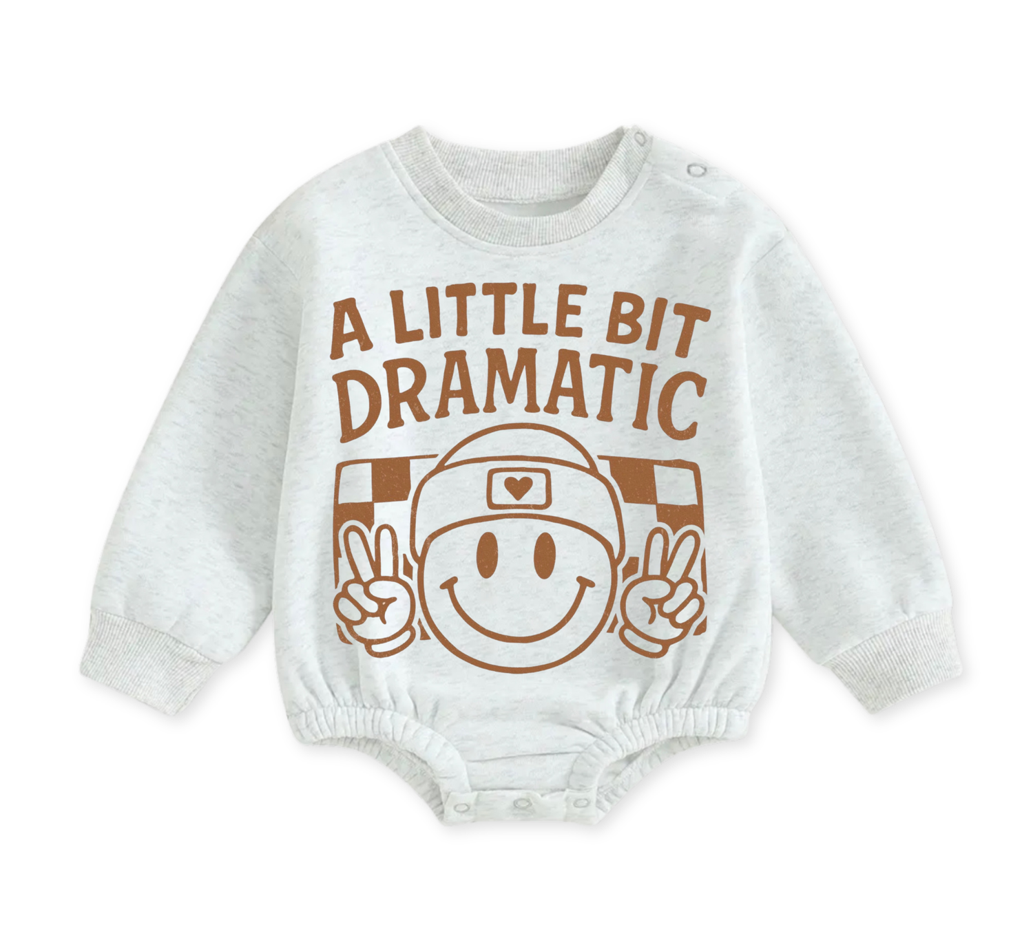 Soft warm fleece oversized Romper - A Little Bit Dramatic Hippo Boutique