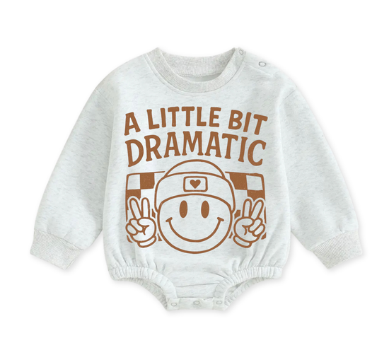 Soft warm fleece oversized Romper - A Little Bit Dramatic Hippo Boutique