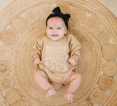 Tie The Season Baby Sweatshirt Bubble Romper Hippo Boutique