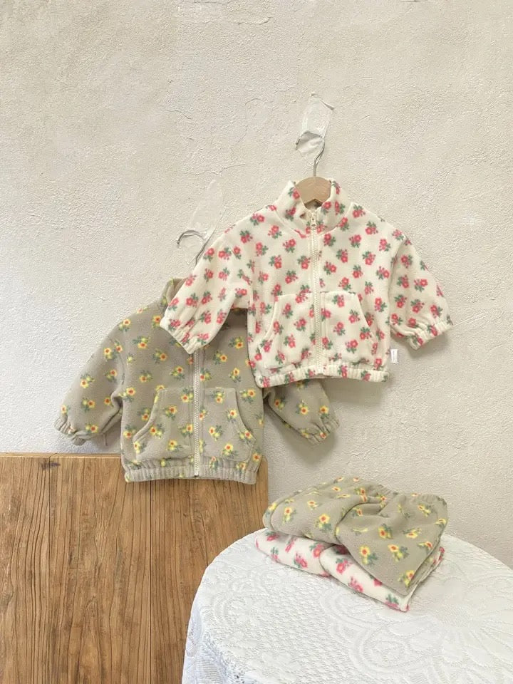 Baby & Toddler Half Zip Flannel Outfit Hippo Boutique