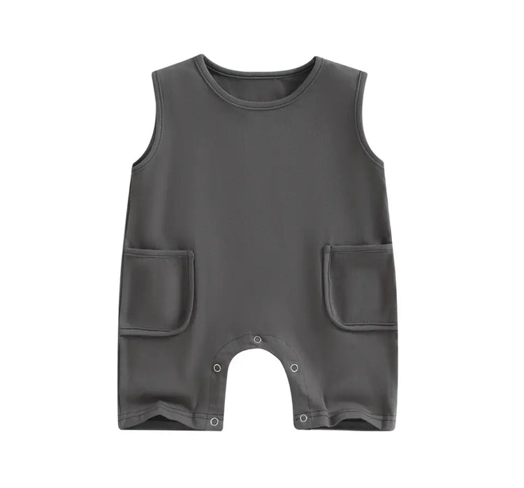 Baby & toddler sleeveless romper bodysuit Hippo Boutique