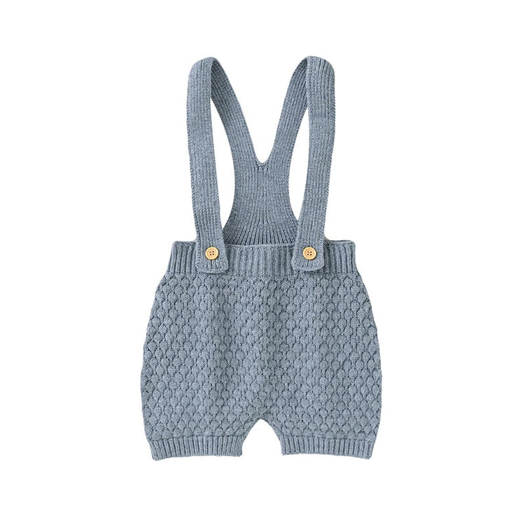 Knit button up Suspender Outfit Hippo Boutique