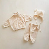 Baby & Toddler Half Zip Flannel Outfit Hippo Boutique