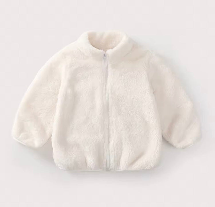 Fleece Baby Zip Up Jacket Hippo Boutique