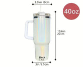 Mama 40oz Insulated Tumbler with Handle and straw Hippo boutique