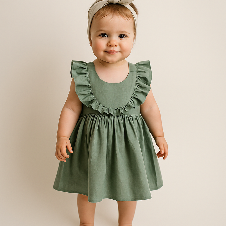 Sleeveless Cotton Linen Dress Outfit Hippo Boutique