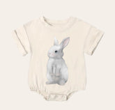Bunny Baby t-shirt Bubble Romper Hippo Boutique
