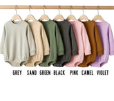 Bubble Sweatshirt Romper - Bubs Lightning Hippo Boutique