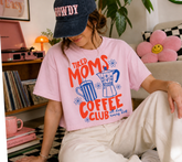 Cropped Top & T-Shirts - Tired Mom’s coffee club Hippo Boutique