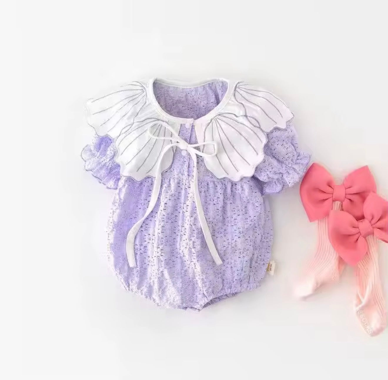 Violet Ruffled Romper Dress Hippo Boutique