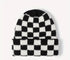 Checkered Print Knit Beanies Hippo Boutique