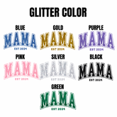 (Copy) Glitter Mama Sweatshirt with children’s name on sleeve Hippo Boutique
