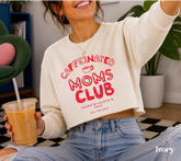 Cropped Sweatshirt - Caffeinated Moms Club Hippo Boutique