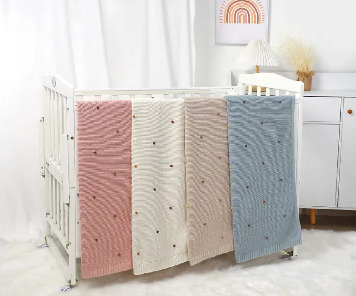 Baby Knit Swaddle Blanket Hippo Boutique