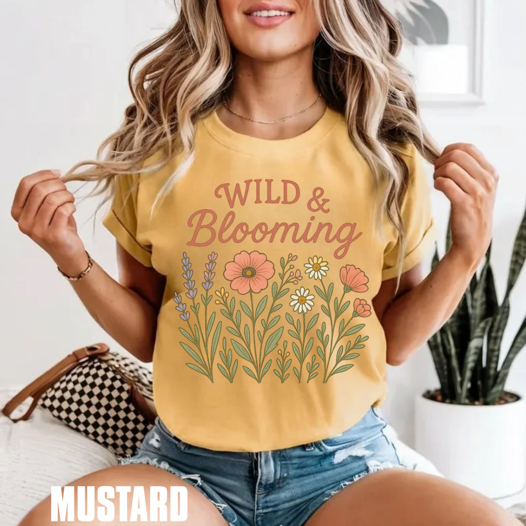 Wild & Blooming Floral Women’s T-Shirt Hippo Boutique
